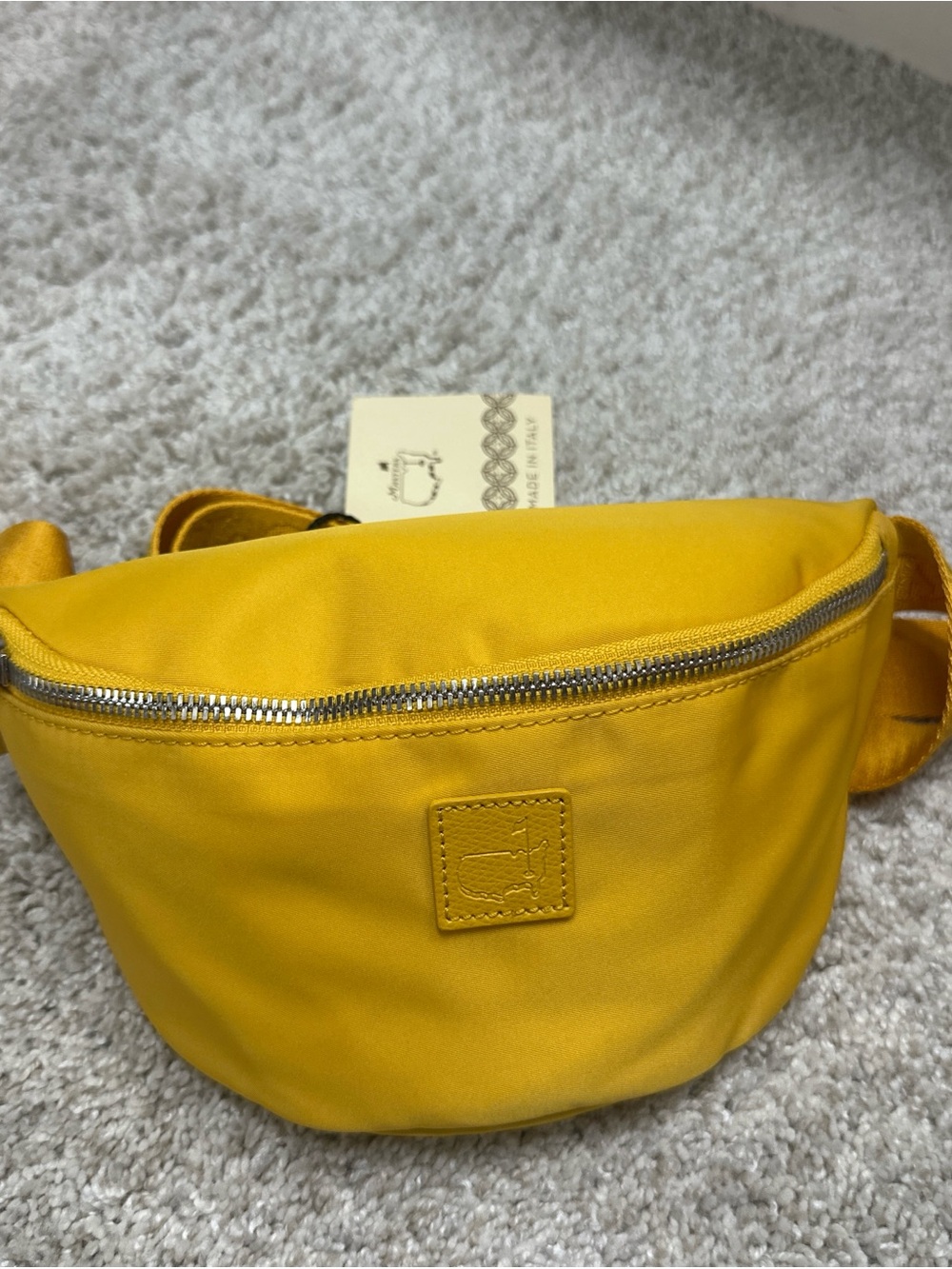 Yellow Masters 2026 Belt Bag with Embossed Logo